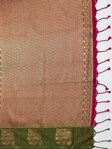 MIMOSA Rani Saree Saree — pallu and zari work detail