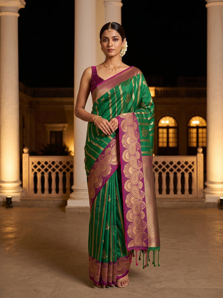 MIMOSA Rama Saree Saree — front view on mannequin