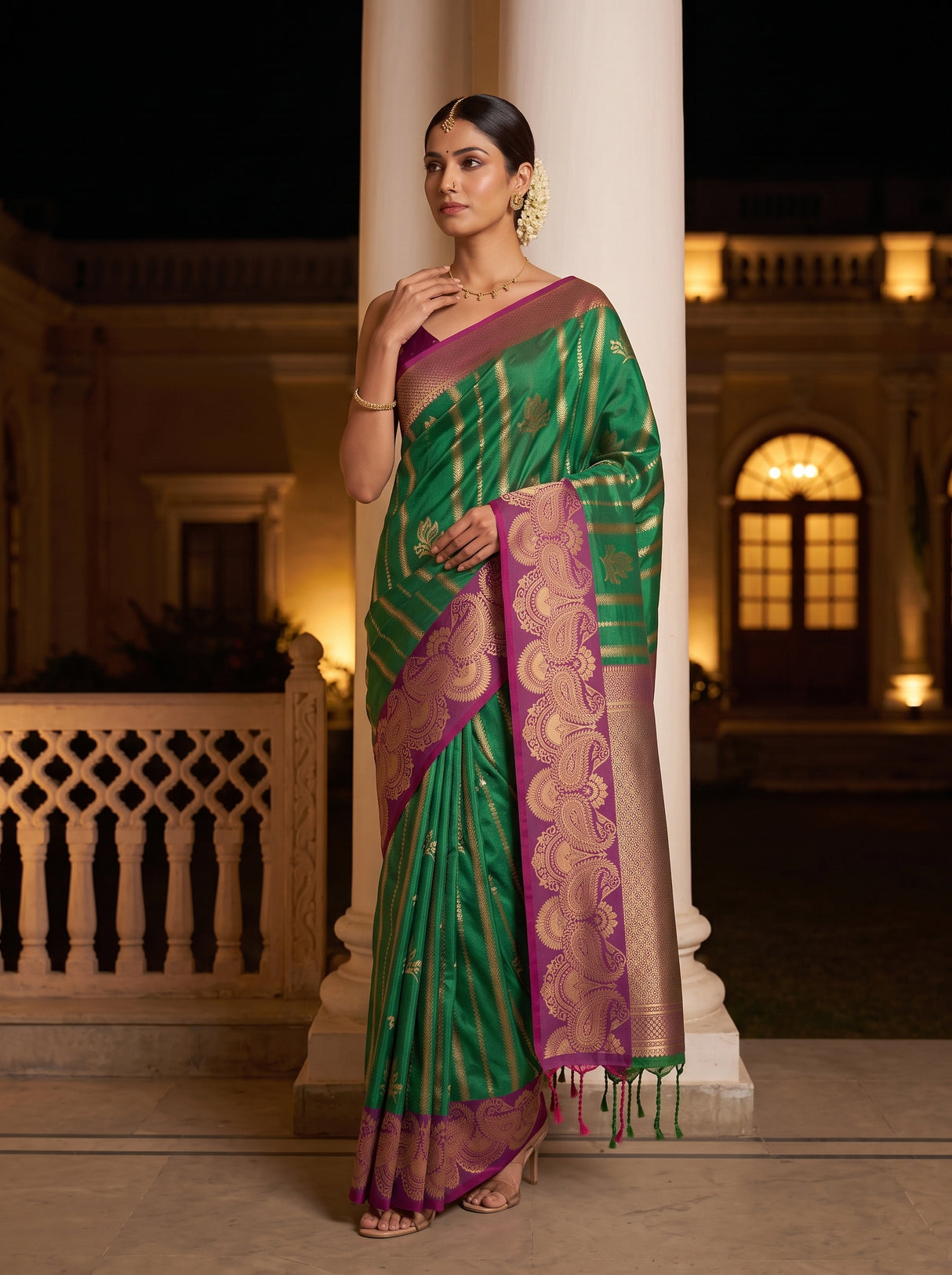 MIMOSA Rama Saree Saree — pose 5 styling detail