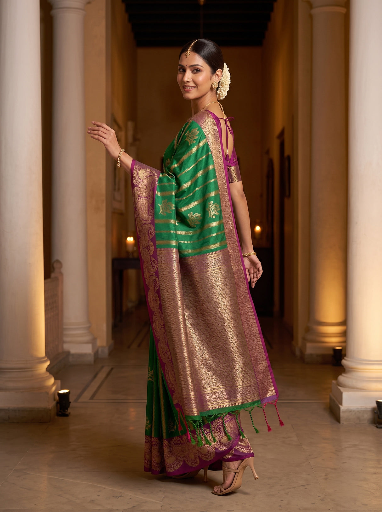 MIMOSA Rama Saree Saree — pose 9 styling detail