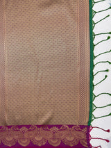MIMOSA Rama Saree Saree — pallu and zari work detail