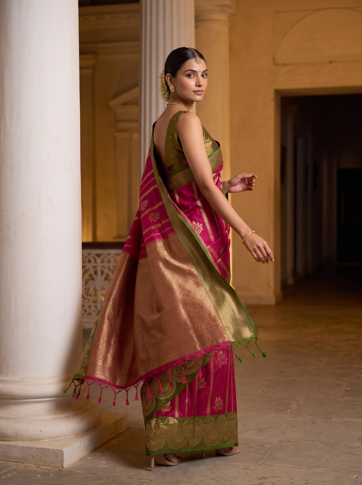 MIMOSA Rani Saree Saree — pose 9 styling detail