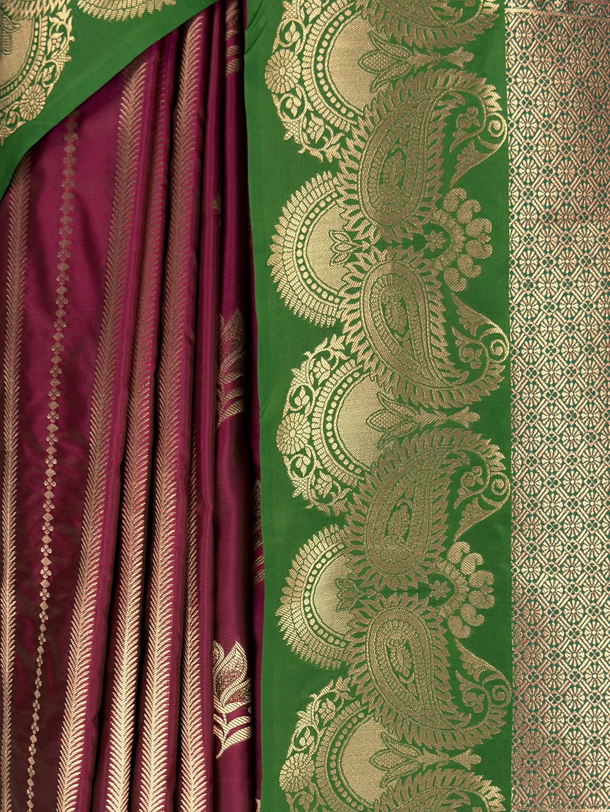 MIMOSA Wine Saree Saree — fleets shot full lifestyle