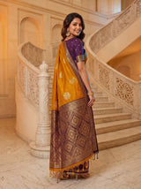MIMOSA Mustard Saree Saree — pose 7 styling detail