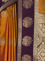 MIMOSA Mustard Saree Saree — fleets shot full lifestyle