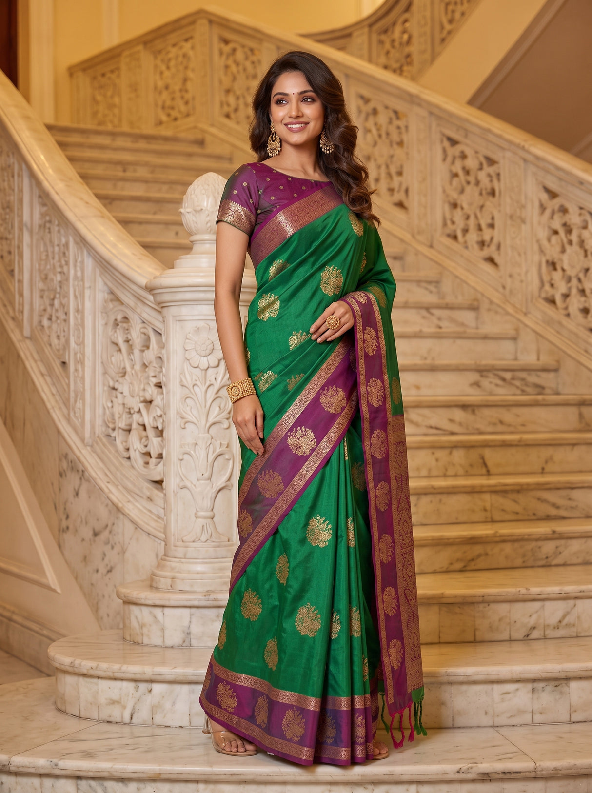 MIMOSA Rama Saree Saree — pose 10 styling detail