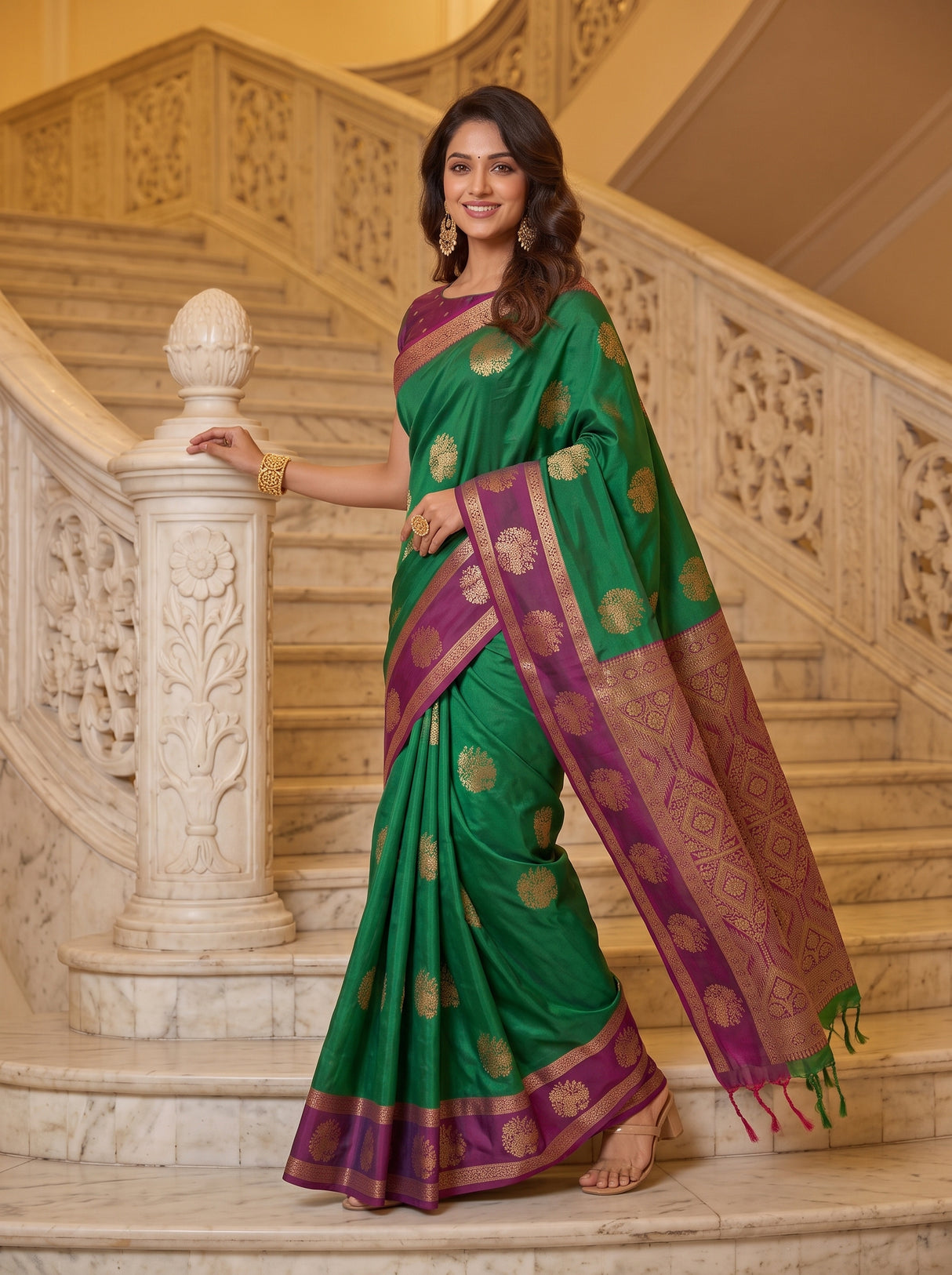 MIMOSA Rama Saree Saree — pose 6 styling detail