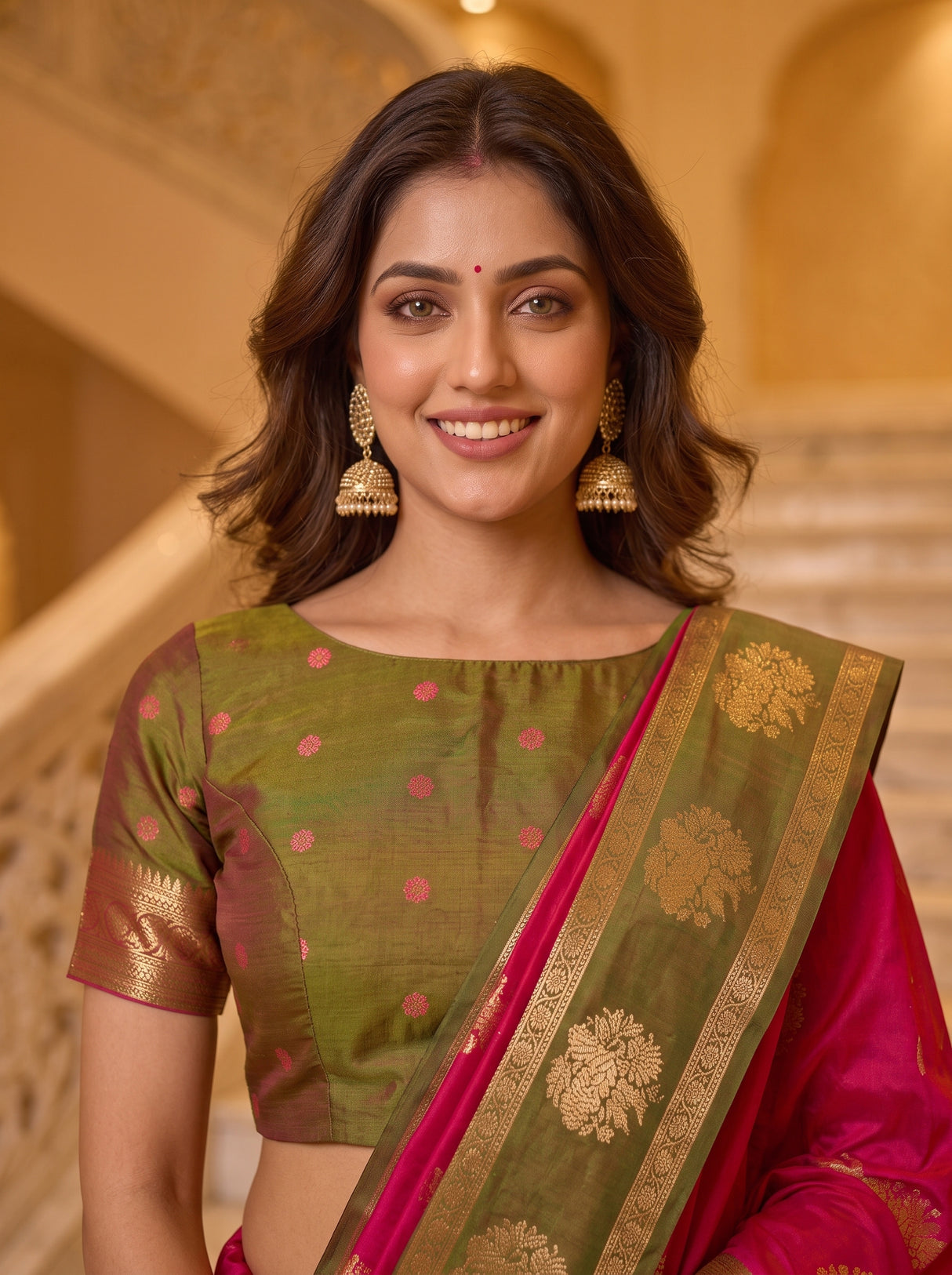 MIMOSA Rani Saree Saree — pose 10 styling detail