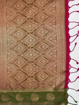 MIMOSA Rani Saree Saree — pallu and zari work detail
