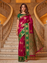 MIMOSA Wine Saree Saree — pose 10 styling detail