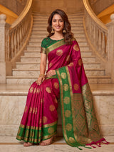 MIMOSA Wine Saree Saree — pose 8 styling detail