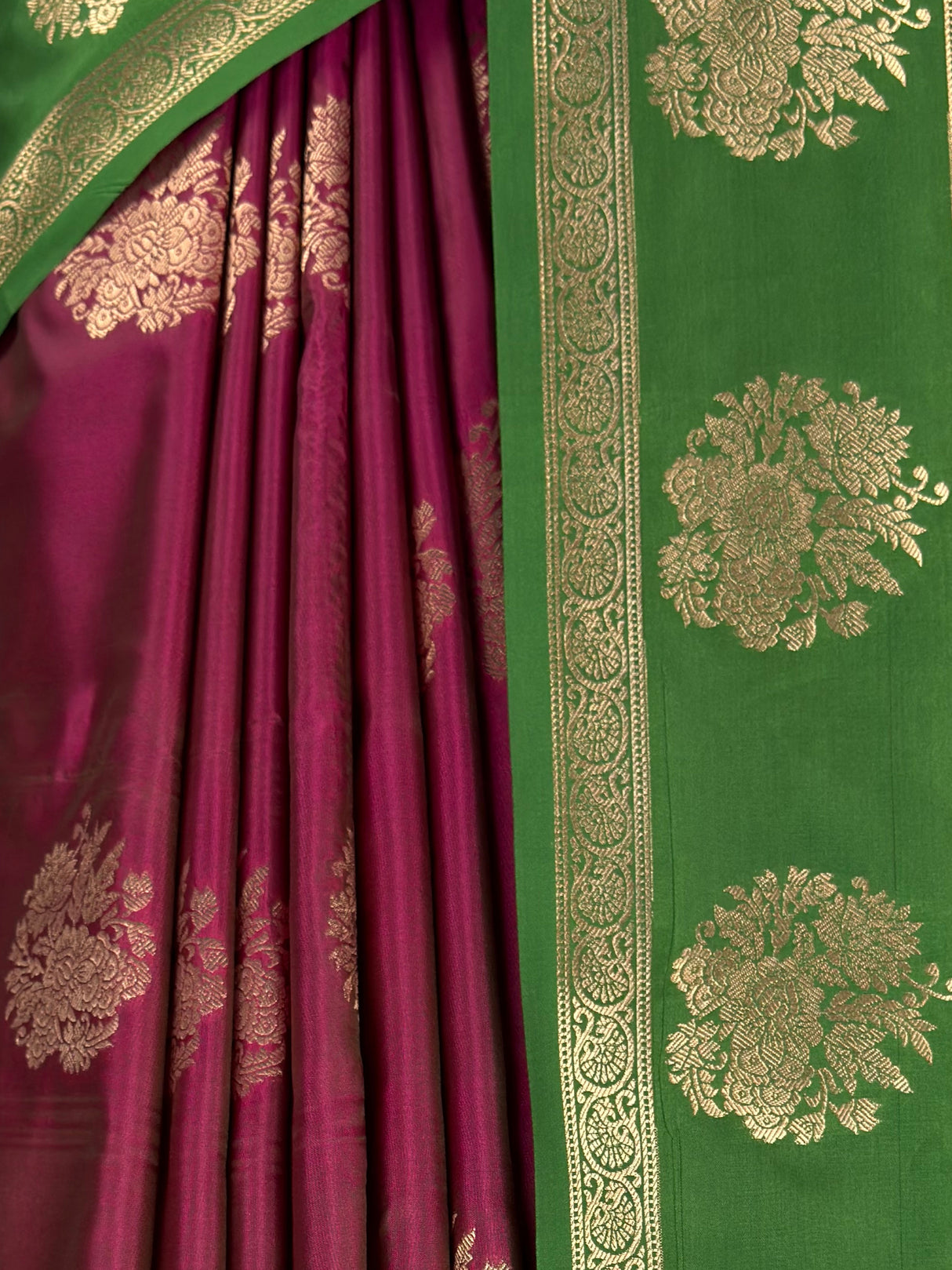 MIMOSA Wine Saree Saree — fleets shot full lifestyle