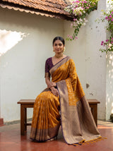 MIMOSA Mustard Saree Saree — pose 8 styling detail