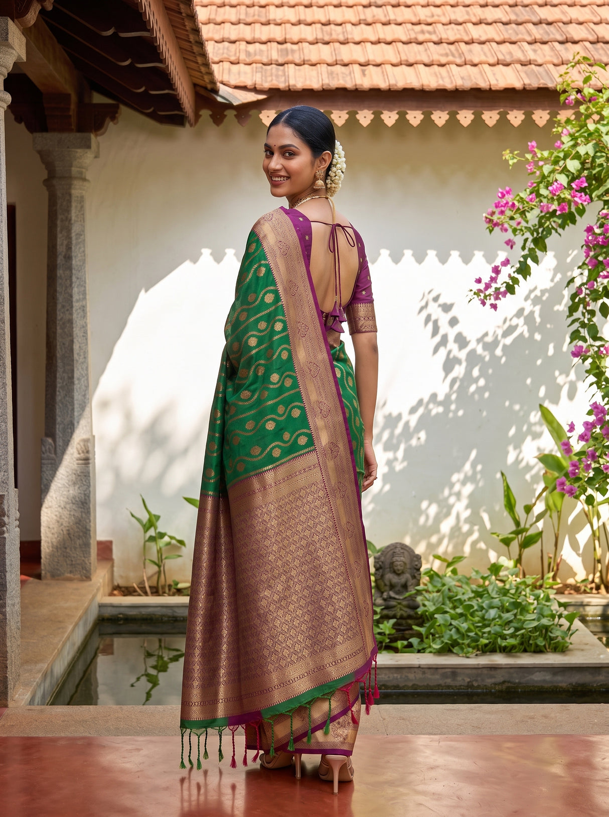 MIMOSA Rama Saree Saree — pose 7 styling detail