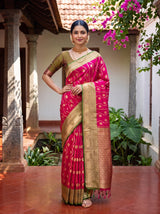 MIMOSA Rani Saree Saree — pose 4 styling detail