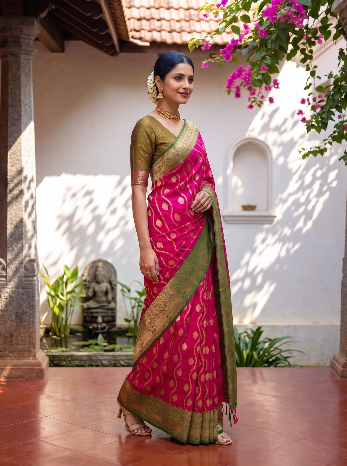 MIMOSA Rani Saree Saree — pose 9 styling detail