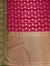 MIMOSA Rani Saree Saree — pallu and zari work detail