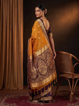 MIMOSA Mustard Saree Saree — pose 9 styling detail