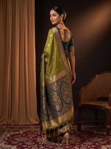 MIMOSA Pista Saree Saree — pose 7 styling detail