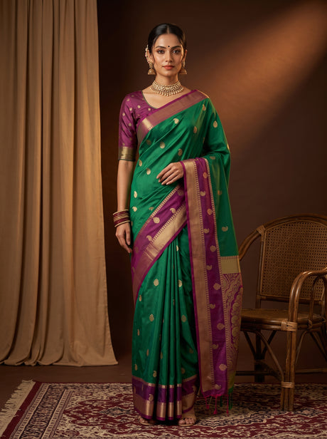 MIMOSA Rama Saree Saree — front view on mannequin