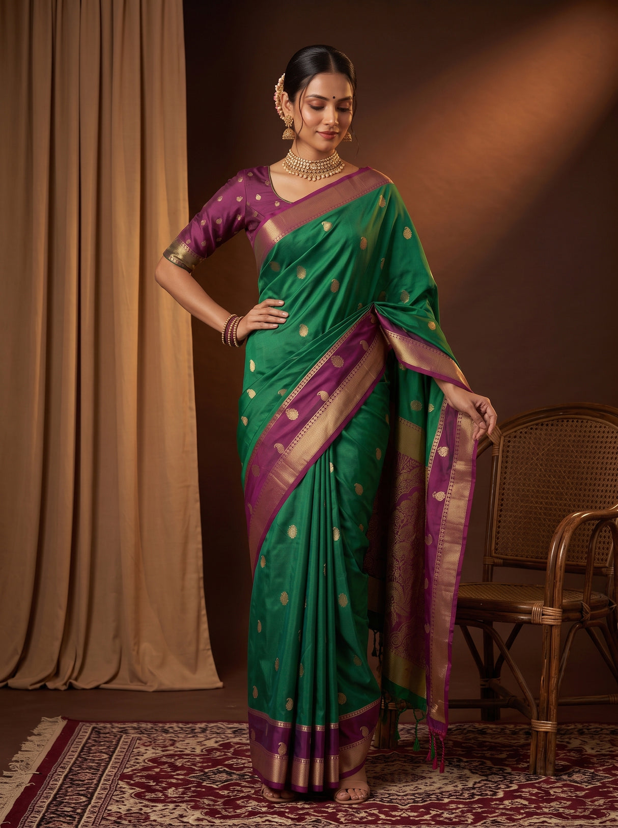 MIMOSA Rama Saree Saree — pose 4 styling detail