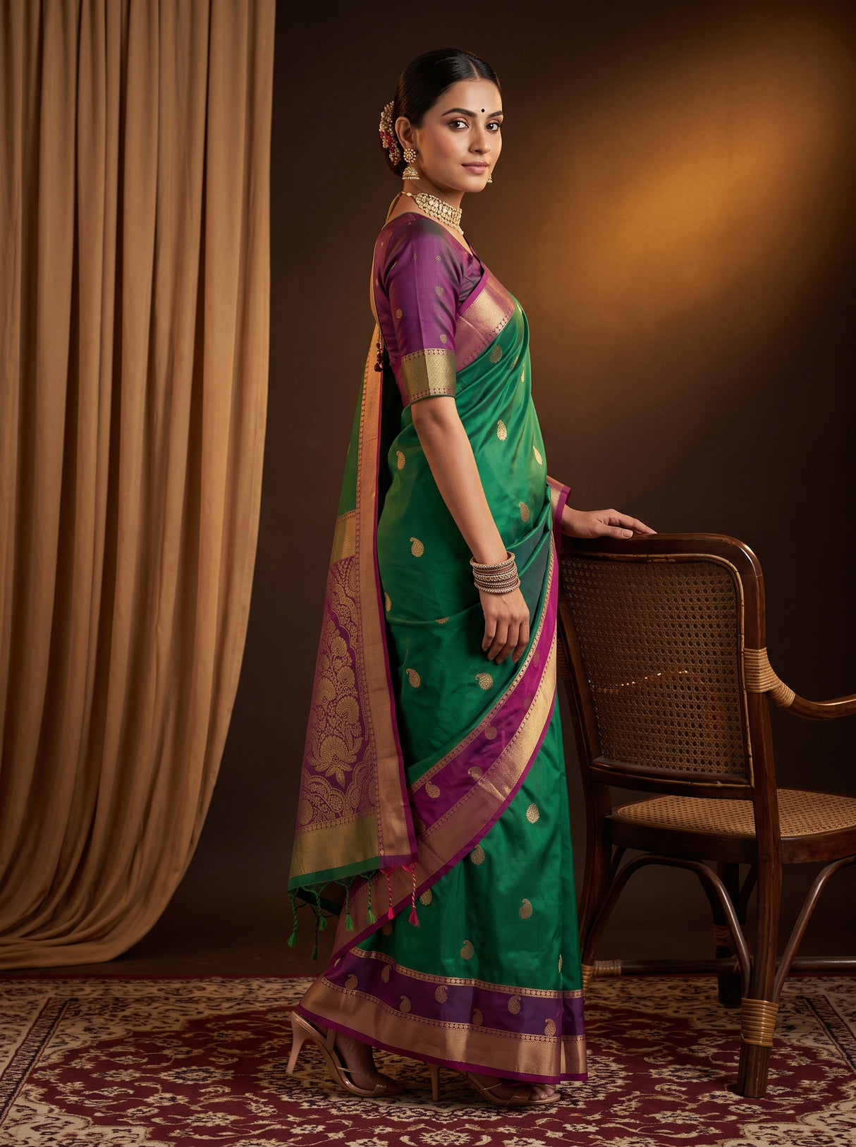 MIMOSA Rama Saree Saree — pose 5 styling detail