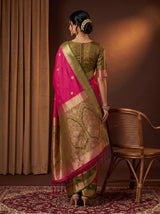 MIMOSA Rani Saree Saree — pose 2 styling detail
