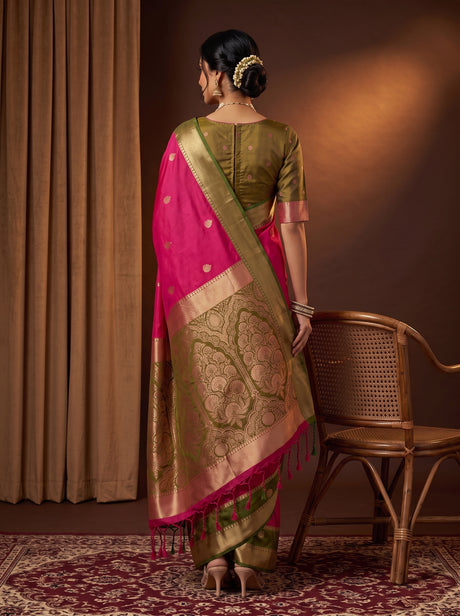 MIMOSA Rani Saree Saree — pose 2 styling detail