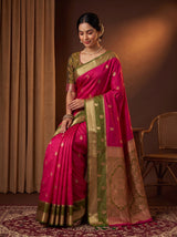 MIMOSA Rani Saree Saree — pose 8 styling detail