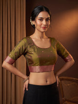 MIMOSA Rani Saree Saree — blouse close-up