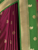 MIMOSA Wine Saree Saree — fleets shot full lifestyle