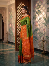 MIMOSA Green Saree Saree — pose 3 styling detail