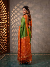 MIMOSA Green Saree Saree — pose 7 styling detail