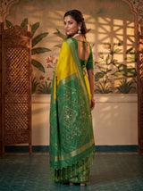 MIMOSA Olive Saree Saree — pose 7 styling detail