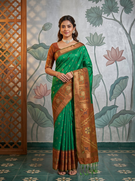MIMOSA Rama Saree Saree — front view on mannequin