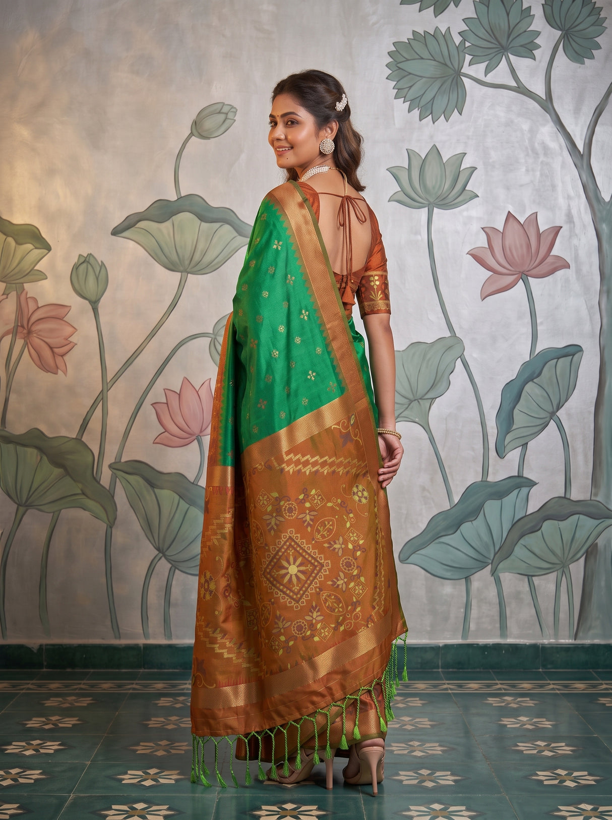 MIMOSA Rama Saree Saree — pose 7 styling detail