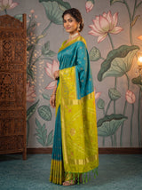 MIMOSA Sapphire Saree Saree — pose 5 styling detail