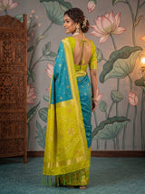 MIMOSA Sapphire Saree Saree — pose 9 styling detail