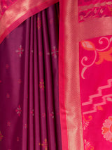 MIMOSA Wine Saree Saree — fleets shot full lifestyle