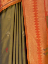 MIMOSA Chiku Saree Saree — fleets shot full lifestyle