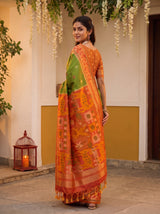 MIMOSA Green Saree Saree — pose 7 styling detail