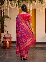 MIMOSA Purple Saree Saree — pose 2 styling detail