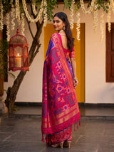 MIMOSA Purple Saree Saree — pose 7 styling detail