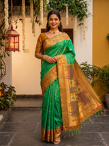 MIMOSA Rama Saree Saree — front view on mannequin