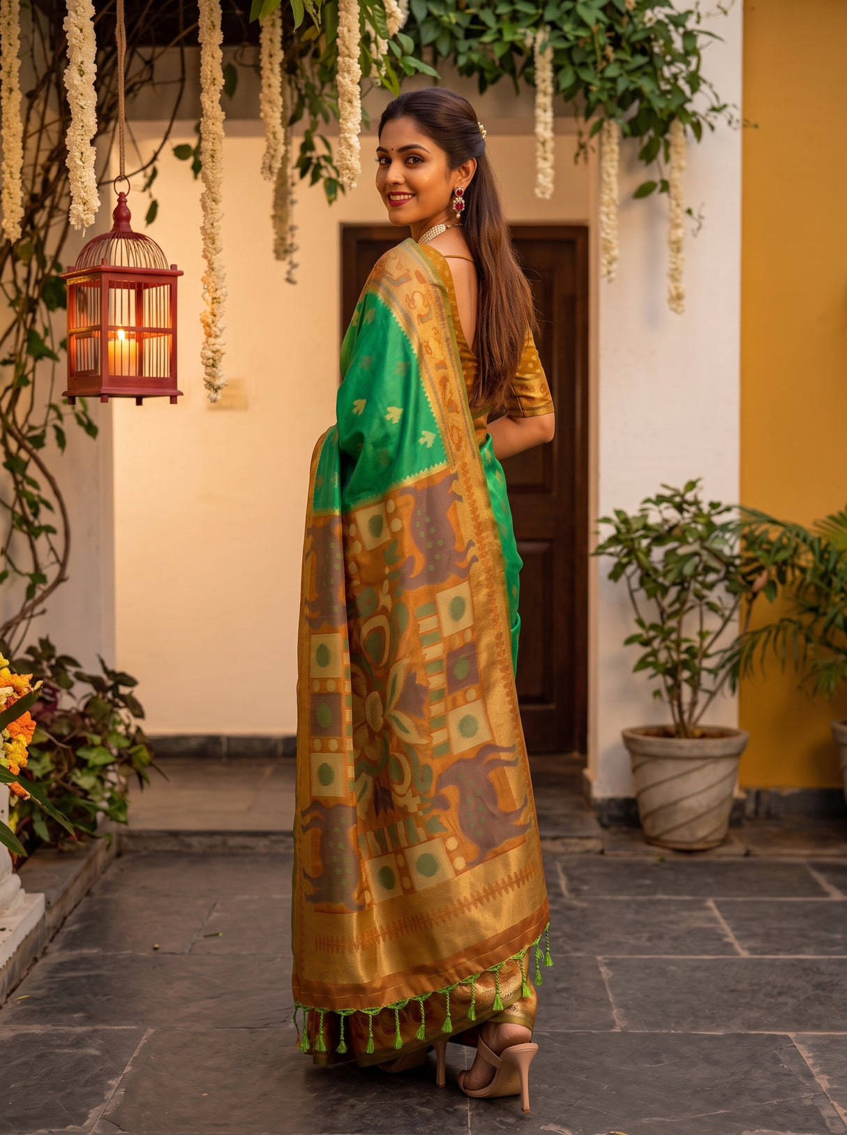 MIMOSA Rama Saree Saree — pose 7 styling detail