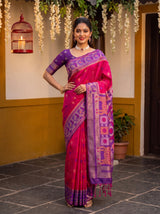 MIMOSA Rani Saree Saree — pose 4 styling detail