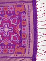 MIMOSA Rani Saree Saree — pallu and zari work detail