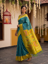 MIMOSA Sapphire Saree Saree — pose 5 styling detail