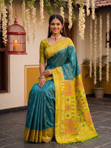 MIMOSA Sapphire Saree Saree — pose 8 styling detail