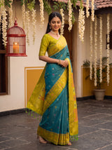 MIMOSA Sapphire Saree Saree — pose 9 styling detail